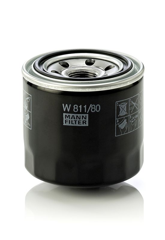 Mann & Hummel W811/80 Oil Filter - 1