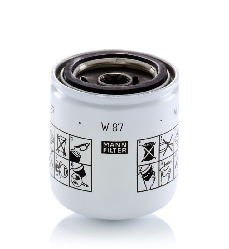 Mann & Hummel W87 Oil Filter - 1