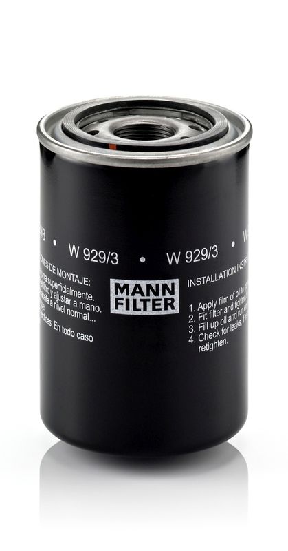Mann & Hummel W929/3 Oil Filter - 1