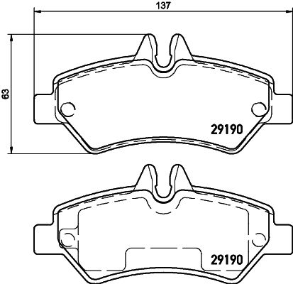 Mintex Braking (tmd) MDB2802 Brake Pad Set, disc brake - 2