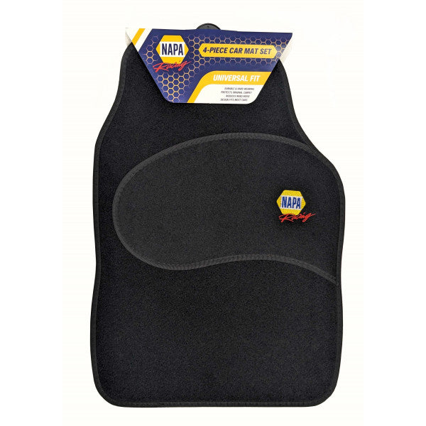 Napa Racing universal 4pc car mat set with black banding
