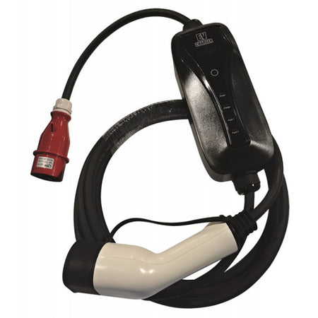 EV Charging Cable - 16A 3-Phase Type 2 Red Commando Plug - 5m