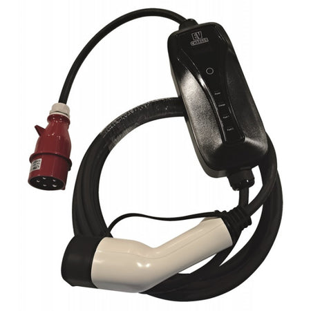EV Charging Cable - 32A 3-Phase Type 2 Red Commando Plug - 5m