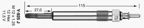 NGK 5740 Glow Plug - 1