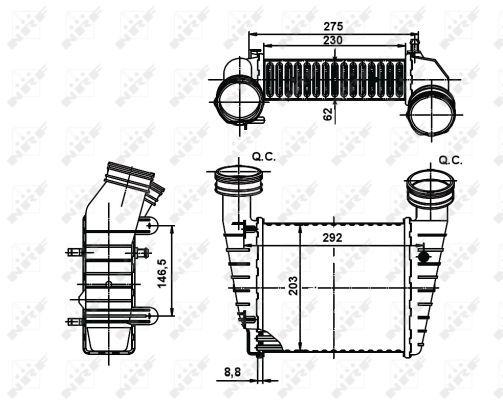 NRF 30138AA Charge Air Cooler - 5