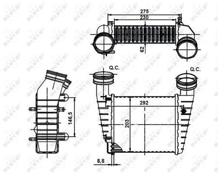NRF 30138AA Charge Air Cooler - 5