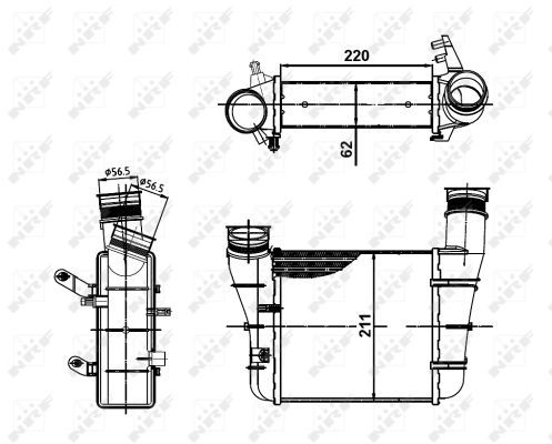 NRF 30148AA Charge Air Cooler - 5