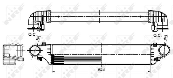 NRF 30164AA Charge Air Cooler - 5