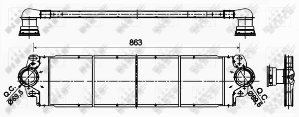 NRF 30354A Charge Air Cooler - 5