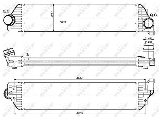 NRF 30358B Charge Air Cooler - 5