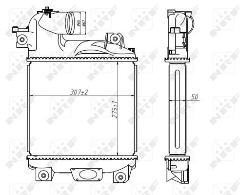 NRF 30455B Charge Air Cooler - 6