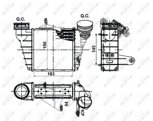 NRF 30476A Charge Air Cooler - 5