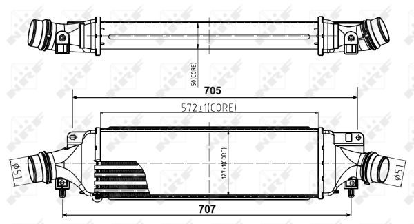 NRF 30780B Charge Air Cooler - 5
