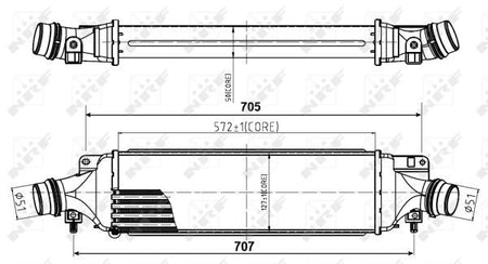 NRF 30780B Charge Air Cooler - 5