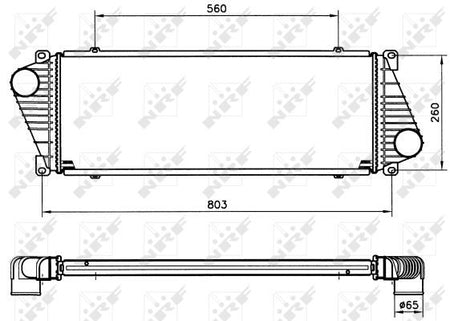 NRF 30830B Charge Air Cooler - 5