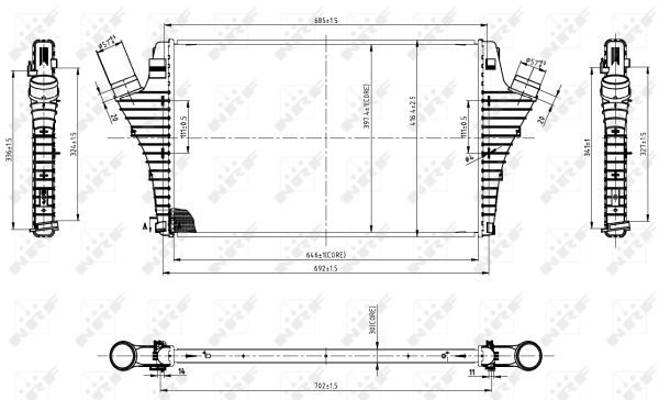 NRF 30858A Charge Air Cooler - 5