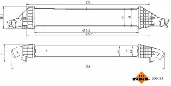 NRF 309083 Charge Air Cooler - 5