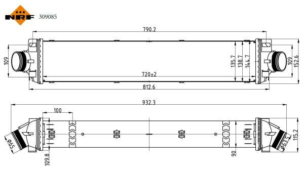 NRF 309085 Charge Air Cooler - 5