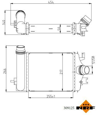 NRF 309125 Charge Air Cooler - 5
