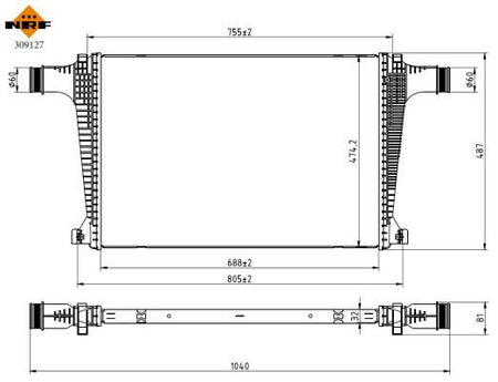 NRF 309127 Charge Air Cooler - 5