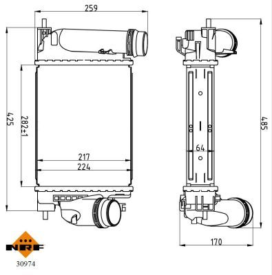 NRF 30974A Charge Air Cooler - 5