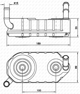 NRF 31004AA Oil Cooler, automatic transmission - 5