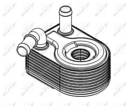 NRF 31069D Oil Cooler, engine oil - 5