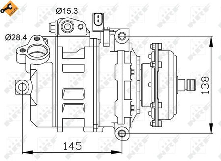 NRF 32148B Compressor, air conditioning - 5