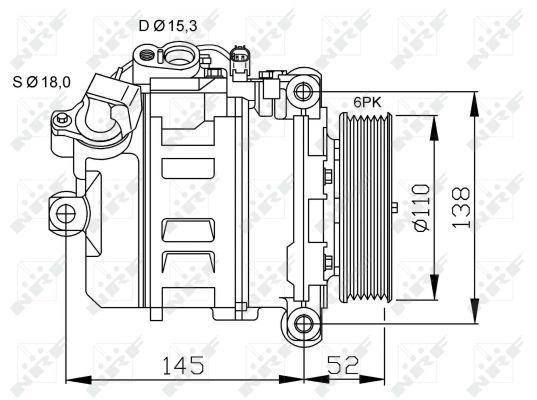 NRF 32435A Compressor, air conditioning - 3