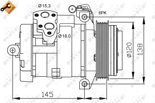 NRF 32698A Compressor, air conditioning - 4