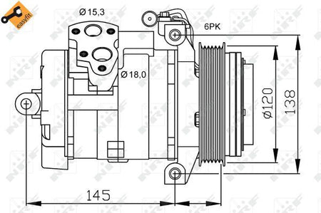 NRF 32698A Compressor, air conditioning - 4