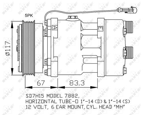 NRF 32779A Compressor, air conditioning - 5