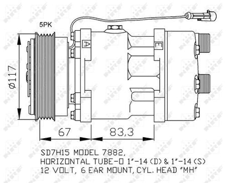 NRF 32779A Compressor, air conditioning - 5