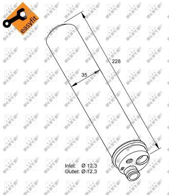 NRF 33297 Dryer, air conditioning - 6