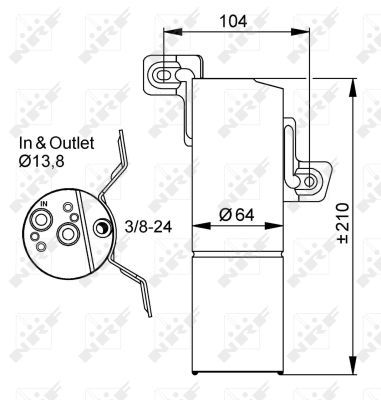 NRF 33303 Dryer, air conditioning - 5