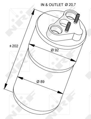 NRF 33318 Dryer, air conditioning - 6