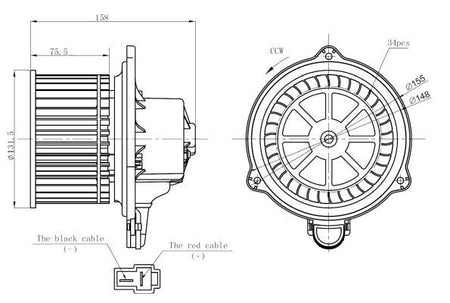 NRF 34274A Interior Blower - 5
