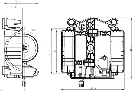NRF 34281A Interior Blower - 5