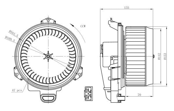 NRF 34296A Interior Blower - 5