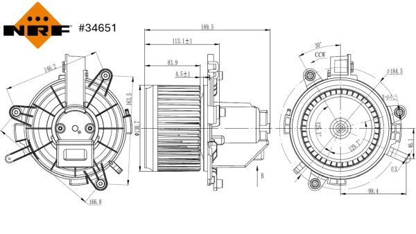 NRF 34651 Interior Blower - 5