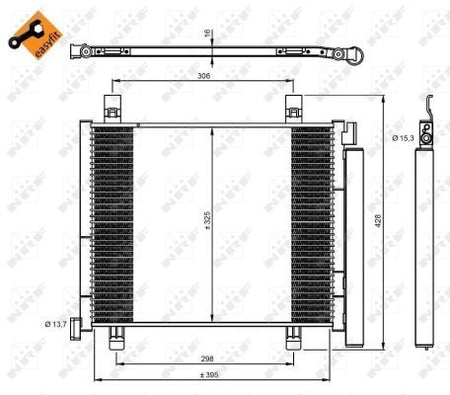 NRF 350045 Condenser, air conditioning - 2