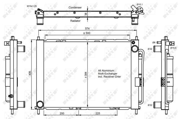 NRF 350056 Condenser, air conditioning - 6