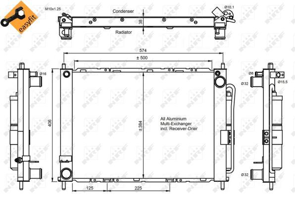 NRF 350057 Condenser, air conditioning - 5