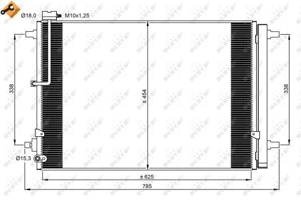 NRF 350059 Condenser, air conditioning - 3