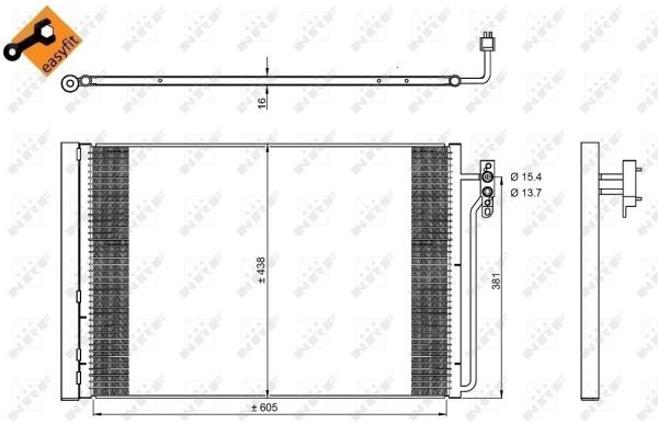 NRF 350224 Condenser, air conditioning - 2