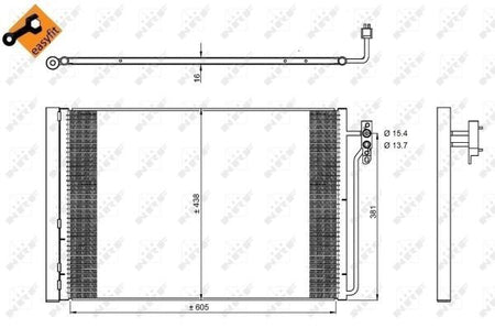 NRF 350224 Condenser, air conditioning - 2