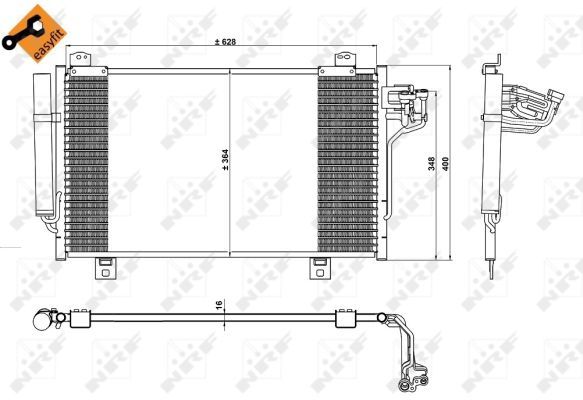 NRF 350229 Condenser, air conditioning - 4