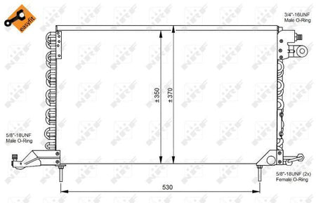 NRF 35027B Condenser, air conditioning - 6