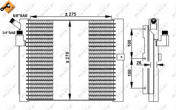 NRF 35037B Condenser, air conditioning - 5