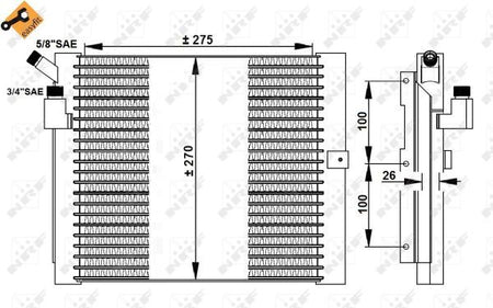 NRF 35037B Condenser, air conditioning - 5